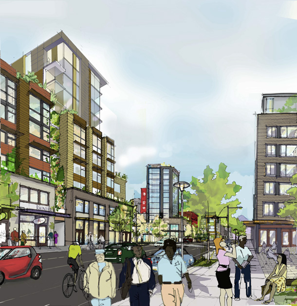 Mt Baker Town Center Street Scape Visualization